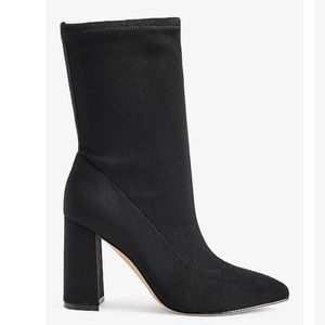 Express Womens Faux Suede Sock Booties Size 8
